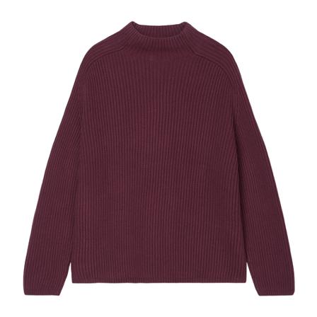 Marc O'Polo High-neck knit jumper in a regular fit Rød, Dame Striktrøjer