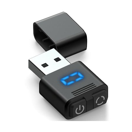 Usb-mus jiggler, der ikke kan detekteres, med separat tilstand og tænd/sluk-knapper, digitalt display
