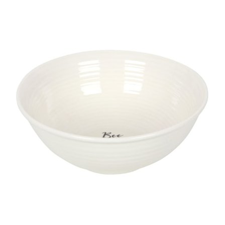 Something Different Bee Happy Skål En Storlek Vit