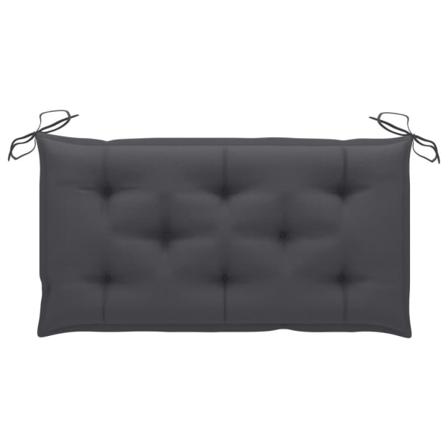 Bänkdyna För Trädgården Antracit 100x50x7 Cm Tyg Antracit