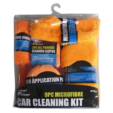 Effektfulla 9-Pack Microfibers Fordons Rengörings Set
