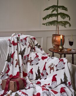 Fleecepeitto Noel joulukuvio 130x170 cm