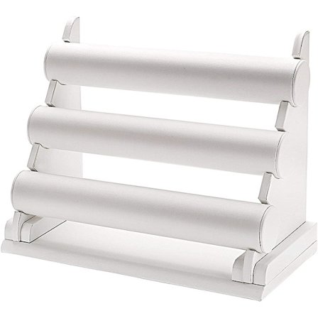 Tre-lags PU-armbåndsstativ smykkedisplaystativ klokkearmbånd