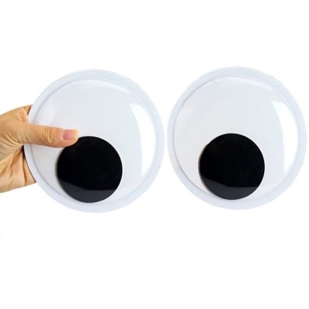 6 ST Gigantiske Googly Eyes Svart Hvit Googly Eyes Store Sticky Eyes