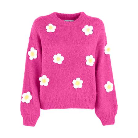 Saint Barth, Round-neck Knitwear Roze, Dames, Maat:M