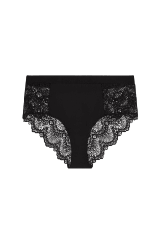 Understatement Lace Highwaist Briefs Trosor Dam Svart XS