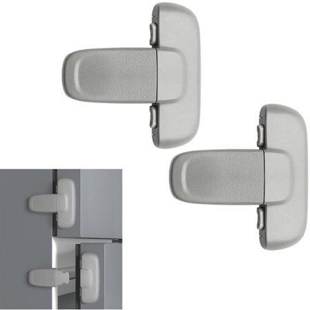 2 stk. - køleskabslåse til børn - køleskabsdørlås til hjemmet - babysikkerhed - skabslåse