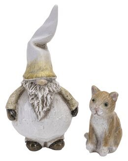 Nissen Dante med kat Hvid