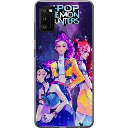 Kompatibelt Mobildeksel til Samsung Galaxy A41 Kpop Demon Hunters Trio Jenter Kosmisk Rom Idol Kraftenergi Glød