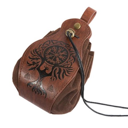 Medieval Viking Mini Bag Mynt Retro Bag Pouch Herre Dame Cosplay Larp Kostyme Tilbehør.