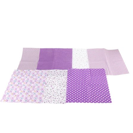 7-delt assortert Fat Quarter-pakke Quiltebomullsstoff Sying DIY-sett