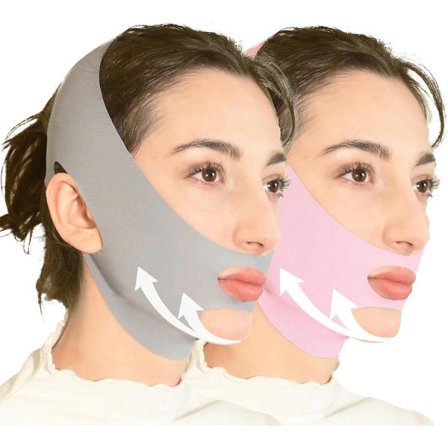 V-Line Løftemaske Hakestropp for Søvn Facelift Bånd Hakestropp Kjevelinjeformer Kjevebånd Dobbelthakereduserende Facelift Tape og Snorkeløsning