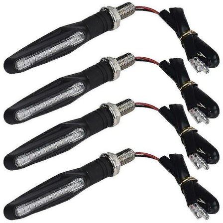 4 st motorcykel 12 LED blinkersljus gult