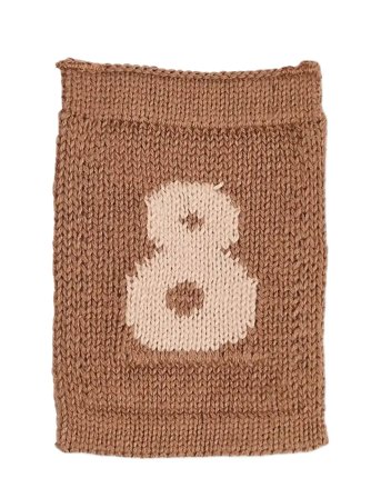 Smallstuff Knitted Flag, 8, Rose - Brown - ONE SIZE