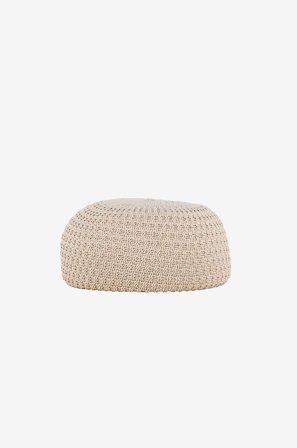 Venture Home - Pouf Sam - Beige - Rahit - - Homeroom