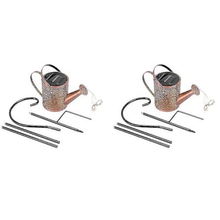 Aurinkoenergialla toimiva vedenkestävä kastelukannuvalo, leppäkerttujen joukko valoja, kotiin