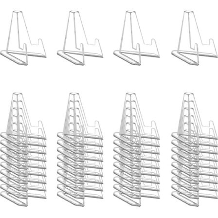 {xjxj}40-pakning Kortdisplaystativ, Transparent Akrylmateriale, Egnet for Kort og Medaljer