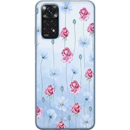 Kompatibel Mobilcover til Xiaomi Redmi Note 11 Petal Reverie Sky Blue