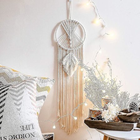 Drømmekjenger Dekor, Boho Drømmekjenger Makrame Veggdekor