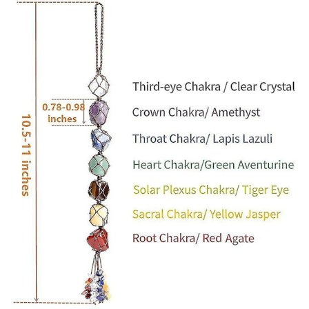 Håndlavet Krystal Vindue Bilhæng 7 Chakra Feng Shui Ornament