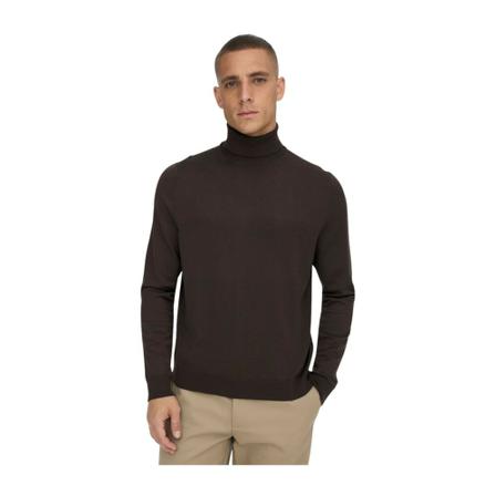 Only & Sons Turtlenecks Brun, Herre Rullekraver