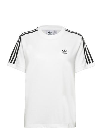 3 Stripes Tee T-shirts & Tops Short-sleeved Hvit Adidas Originals*Betinget Tilbud