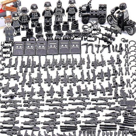 Panther Commando Aseilla Varustetut Rakennuspalikat 8kpl