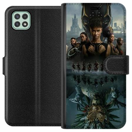 Samsung Galaxy A22 5g Plånboksfodral Wakanda Forever : Black