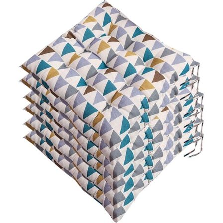 Sæt med 6 stolpude 40x40, dekorativ pude, stolpude, ZQKLA