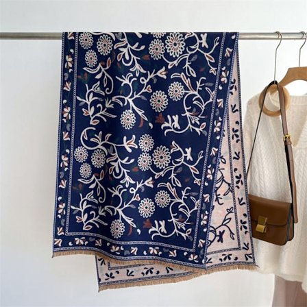 Blomster tørklæde Varme tørklæder A A