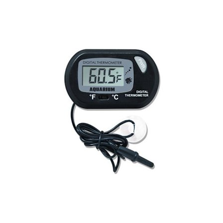 LCD Digital Akvarietermometer Fisk Tank Vatten Terrarium Temperatur - Svart