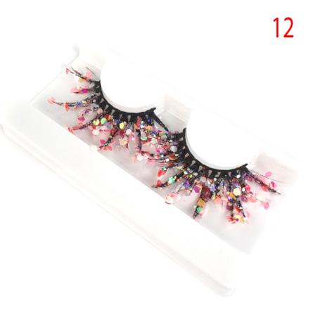 1 Par 25 Mm 3d Glitter Paljett Lösfransar Färg Lysande Tjock