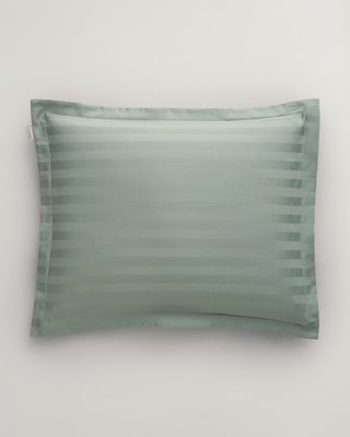 GANT - Stripete putetrekk i sateng 50x70cm og 70x100cm clay green