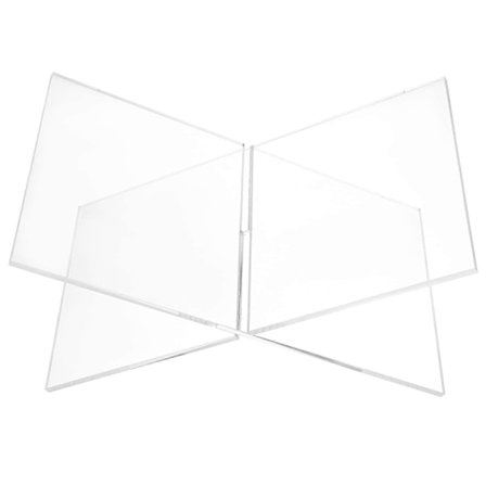 Klar Akryl Bokholder Bok Display Stativ Lesing Akryl Bokholder X Form Utstillingsstativ for Utstilling av Bilder Bøker Noter
