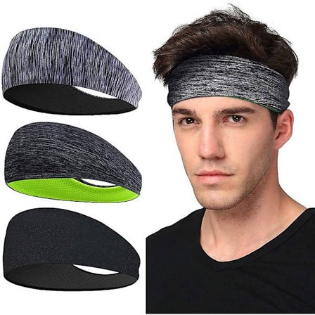 Sport pannband 3-pack, sport pannband, för löpning, cykling, yoga, basket