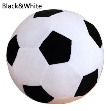 Realistisk fotbollsplysch fylld fotboll GRÖN&VIT Green&White Black&White