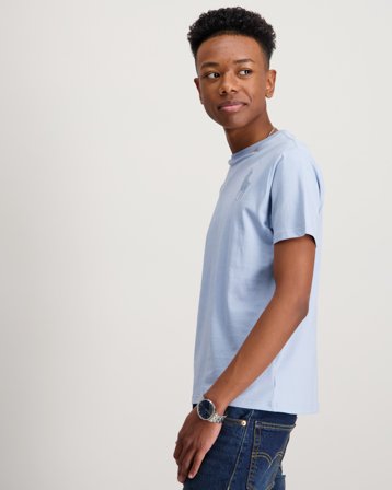 Polo Ralph Lauren Big Pony Cotton Jersey Tee Blauw T-shirts Jongens - Kids Brand Store
