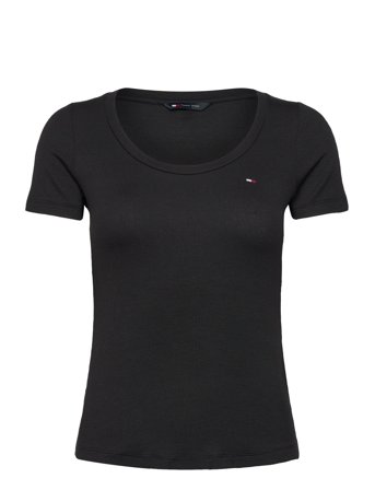 Tjw Reg Soft Rib Essential Ss Black Tommy Jeans