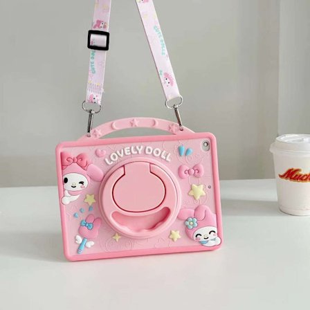 Tyylikäs suojakotelo iPad A16-11"2025 Pinkki Nauha Melody