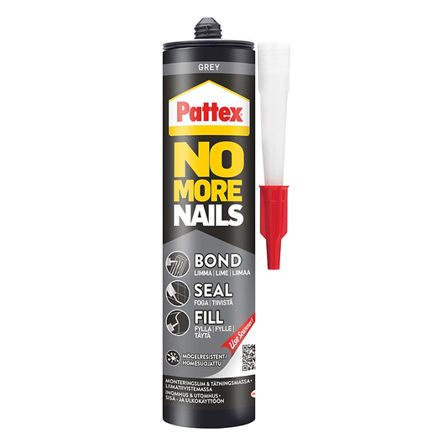 Pattex Fugelim Bond-Seal-Fill Grå 280ml