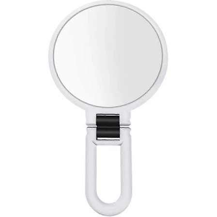 15x Forstørrelsesspeil Sammenleggbart Håndholdt Speil Dobbeltsidig Sokkelspeil Reisesminkespeil