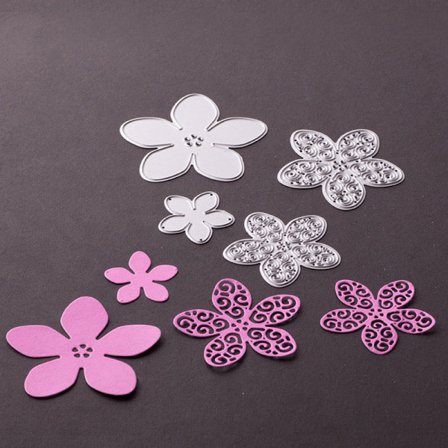 IC 4st Novelty Flowers ting Dies Stencils for DIY Scrapbooking/ph