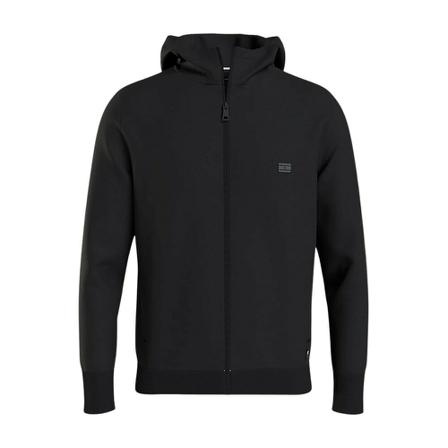 Tommy Hilfiger Tech Essentials Hooded Zip Thru Sort, Herre Trøjer