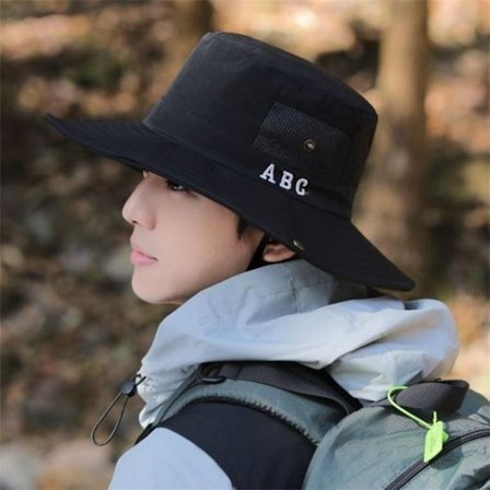 Fisherman Hat Western Cowboy Hat SVART