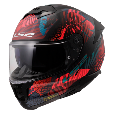 Integralhelm LS2 FF808 Stream II Jungle Matt Matt Schwarz/Pink/Blau S