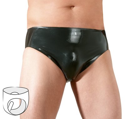 Late-X: Latex Briefs med Anal Dildo
