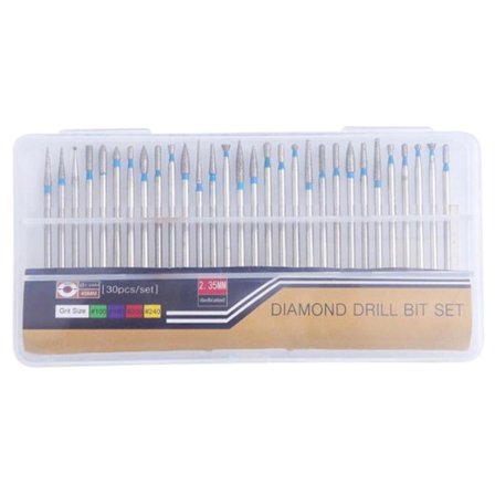 Slibebits - 30 stk med forskellige former