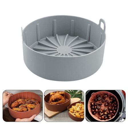 Silikone Airfryer Gryde Aftagelig Varmebestandig Non-stick Bage Tilbehør til Brød Kage