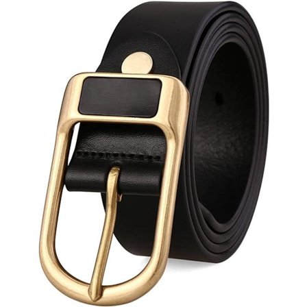 ING 1x Miesten vyö 130 cm vyötärönympärykselle 107-114 cm Säädettävä Lahja Miehelle eri tilaisuuksiin, kuten työhön ja vapaa-aikaan