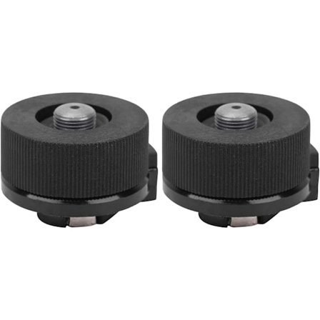 Campingkök Ugn Adaptrar 2st Delad Typ Ugn Konverterare Gastank Adapter för Utomhus Camping Picknick Portabelkök Andra Portabelkök